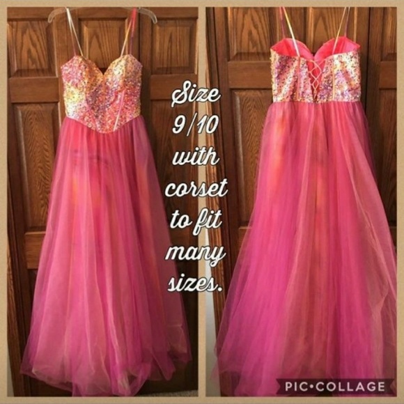 dresses jeweled bodice pastel prom dress with corset back poshmark